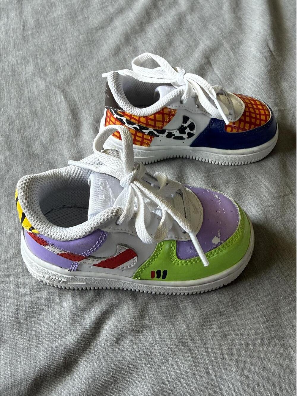 Toy Story Nike Air Force 1 Toddler Shoes Sneakers Size 6C Lace Up Movie Classic